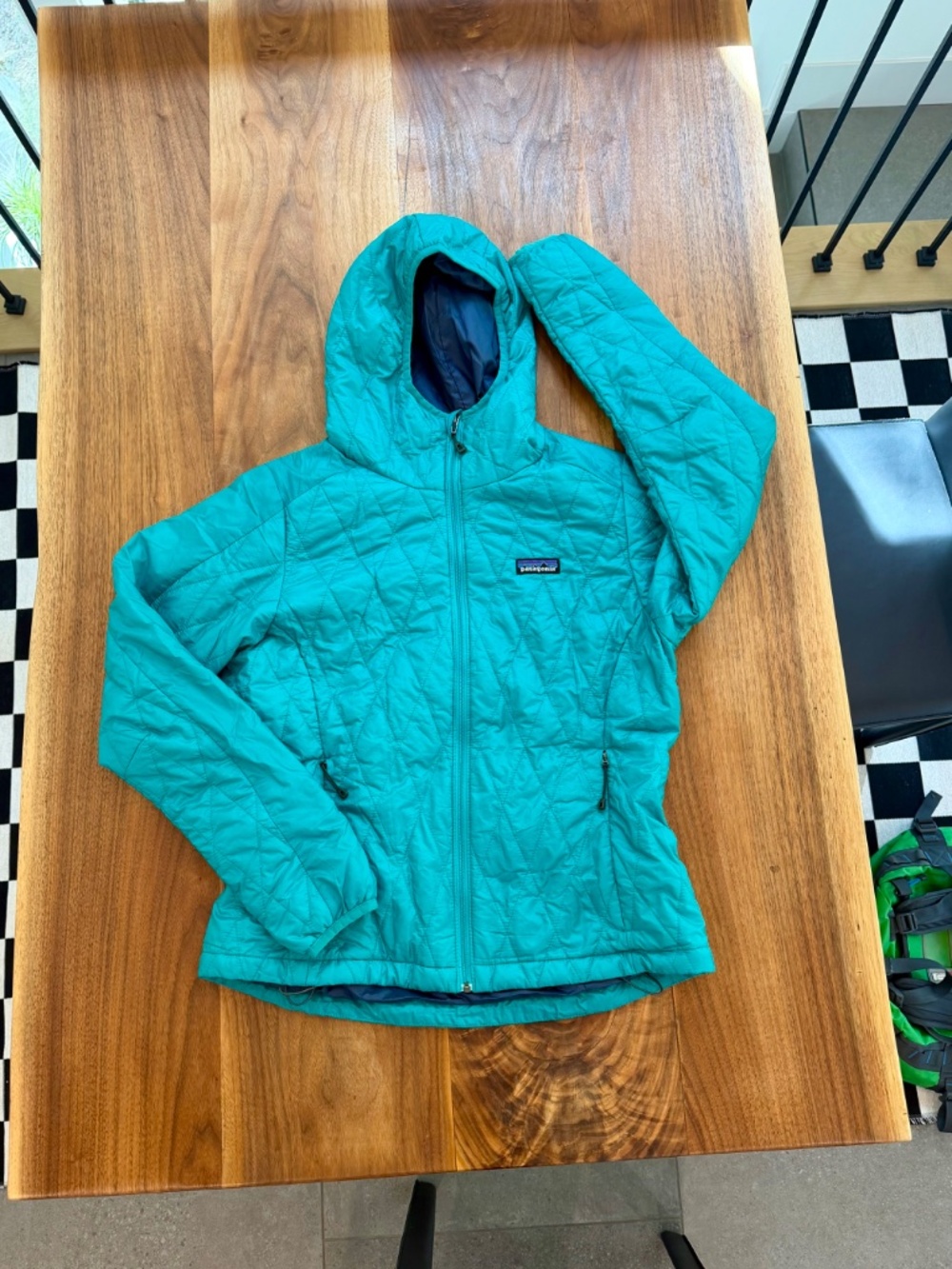 Patagonia Nano Puff Hoody, Turquoise TRQ, Medium